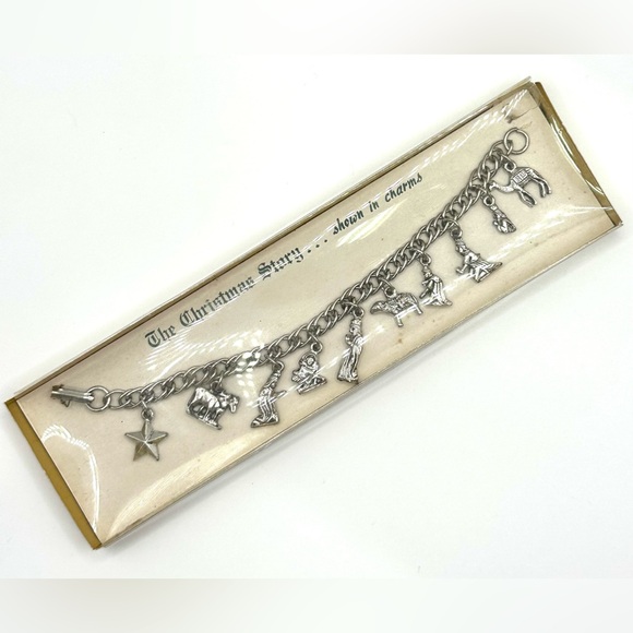 Vintage ‘The Christmas Story-shown in charms’ Bracelet Original Presention Box - Picture 8 of 10